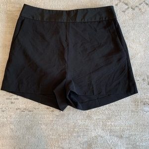 Black Tailored Short High Waisted